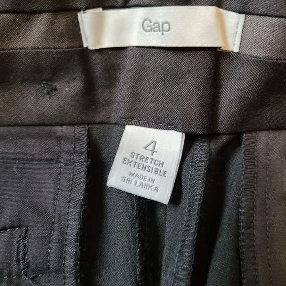 NWT Gap Sz.4 black stretch dress pants wide leg curvy fit Corpcore classic chic - Picture 9 of 9